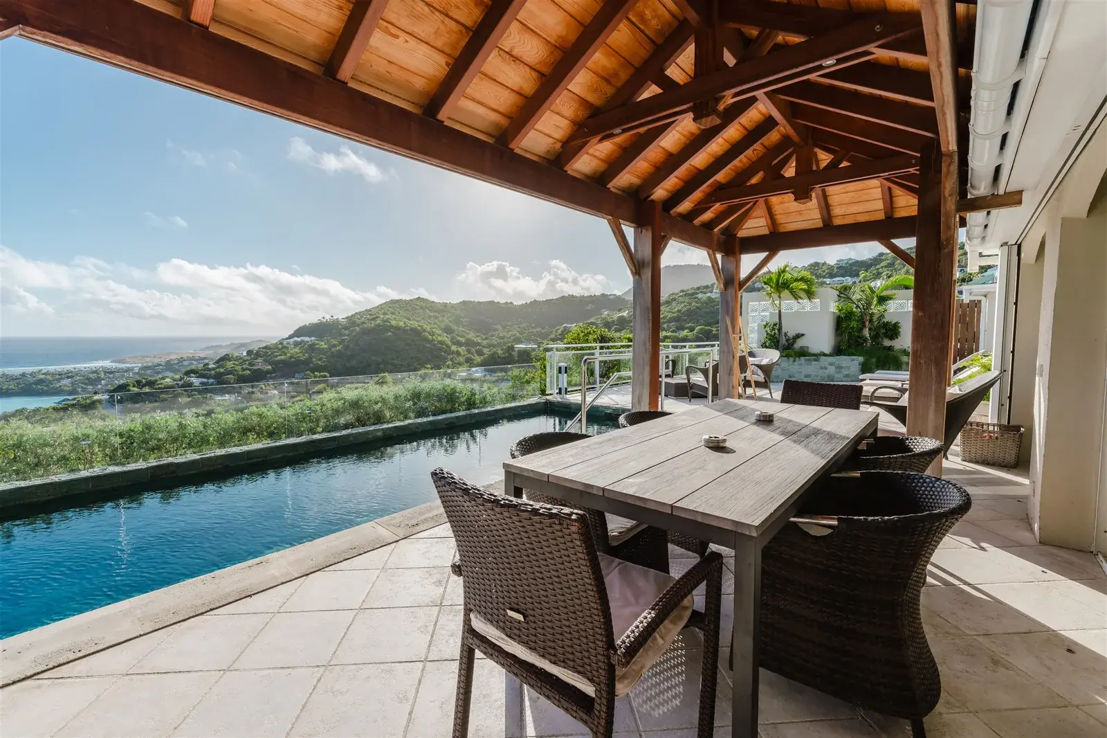 Outdoor dining table